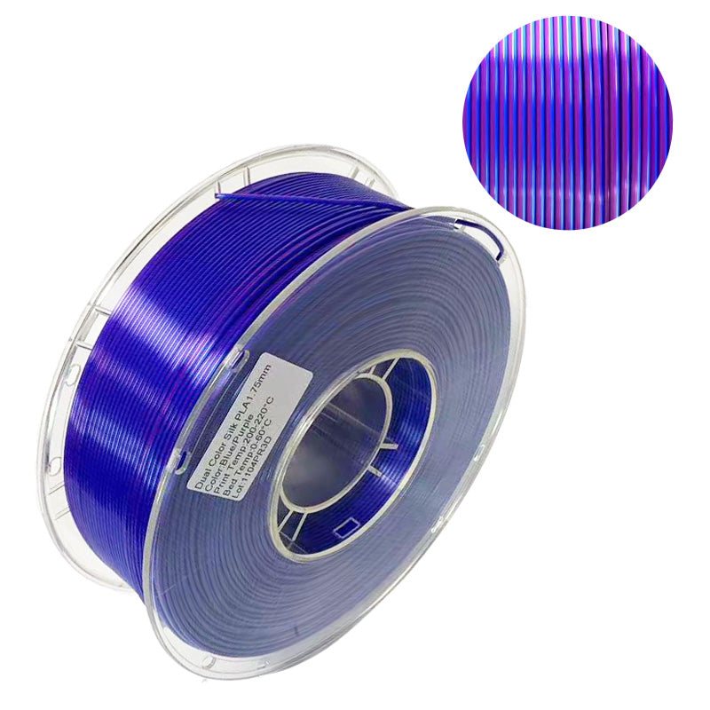 PLA Silk Purple/Blue Dual Color