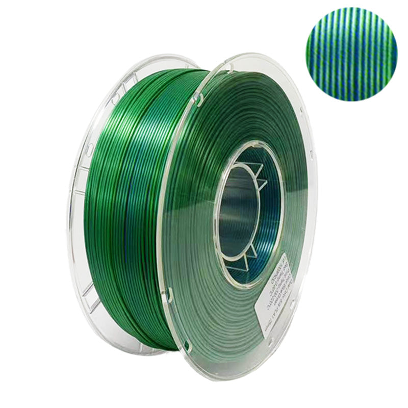 PLA Silk Blue/Green Dual Color