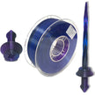 PLA Silk Blue/Purple/Black Tricolor Filament