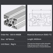 4060B T-Slot Aluminium Extrusion Profile