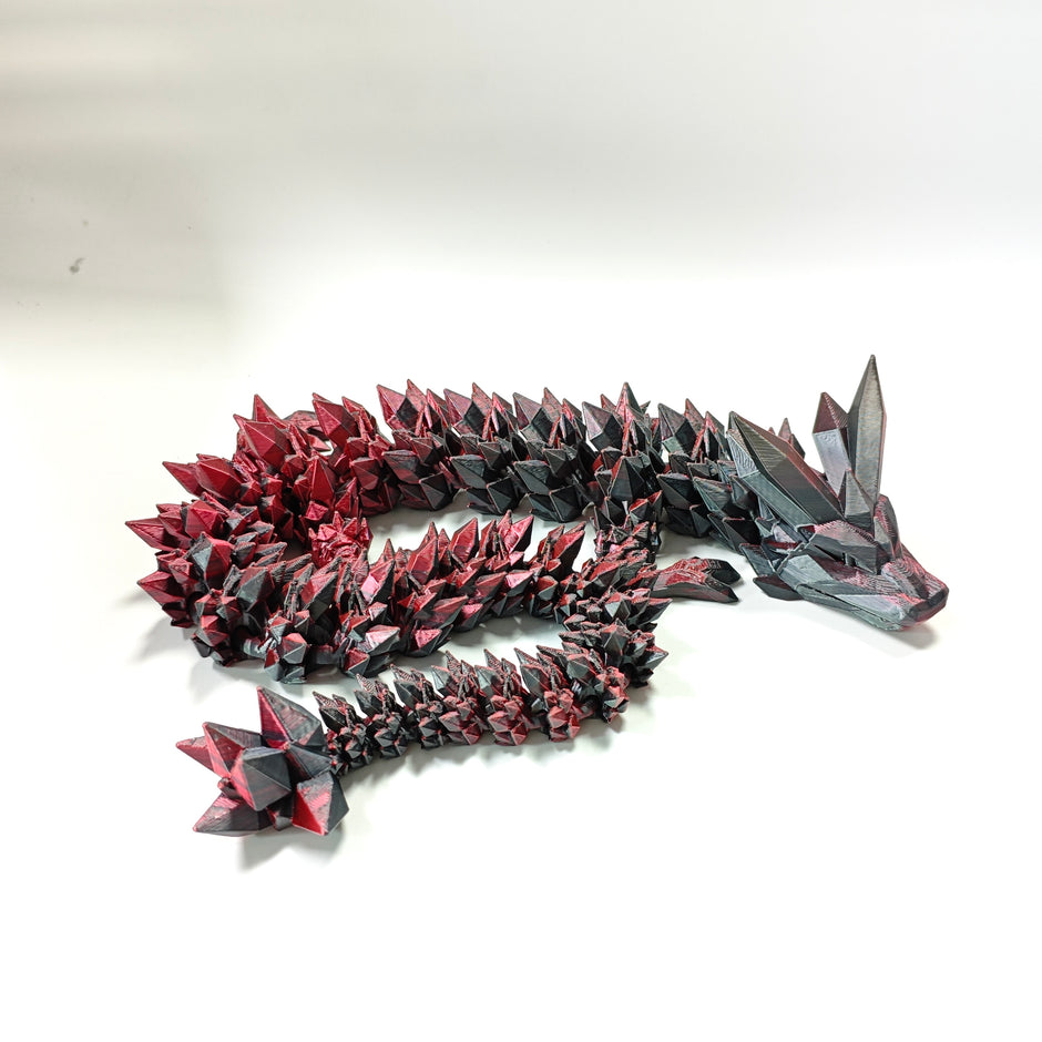PLA Silk Black/Red Dual Color