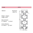 2060 T-Slot Aluminium Extrusion Profile