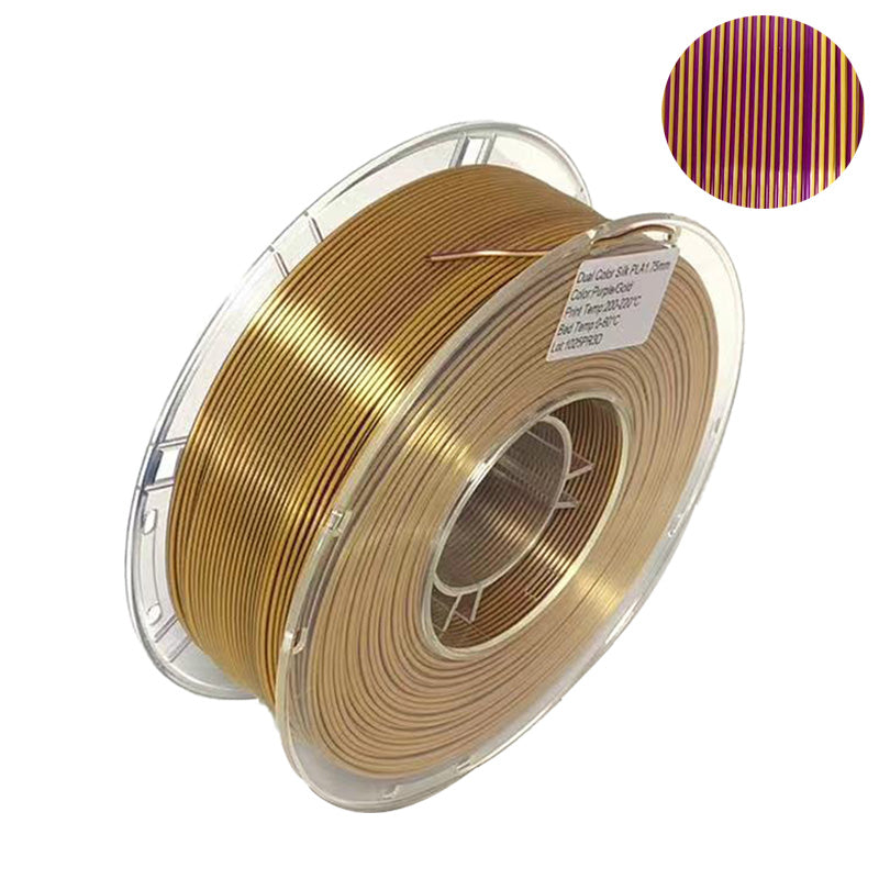 PLA Silk Purple/Gold Dual Color