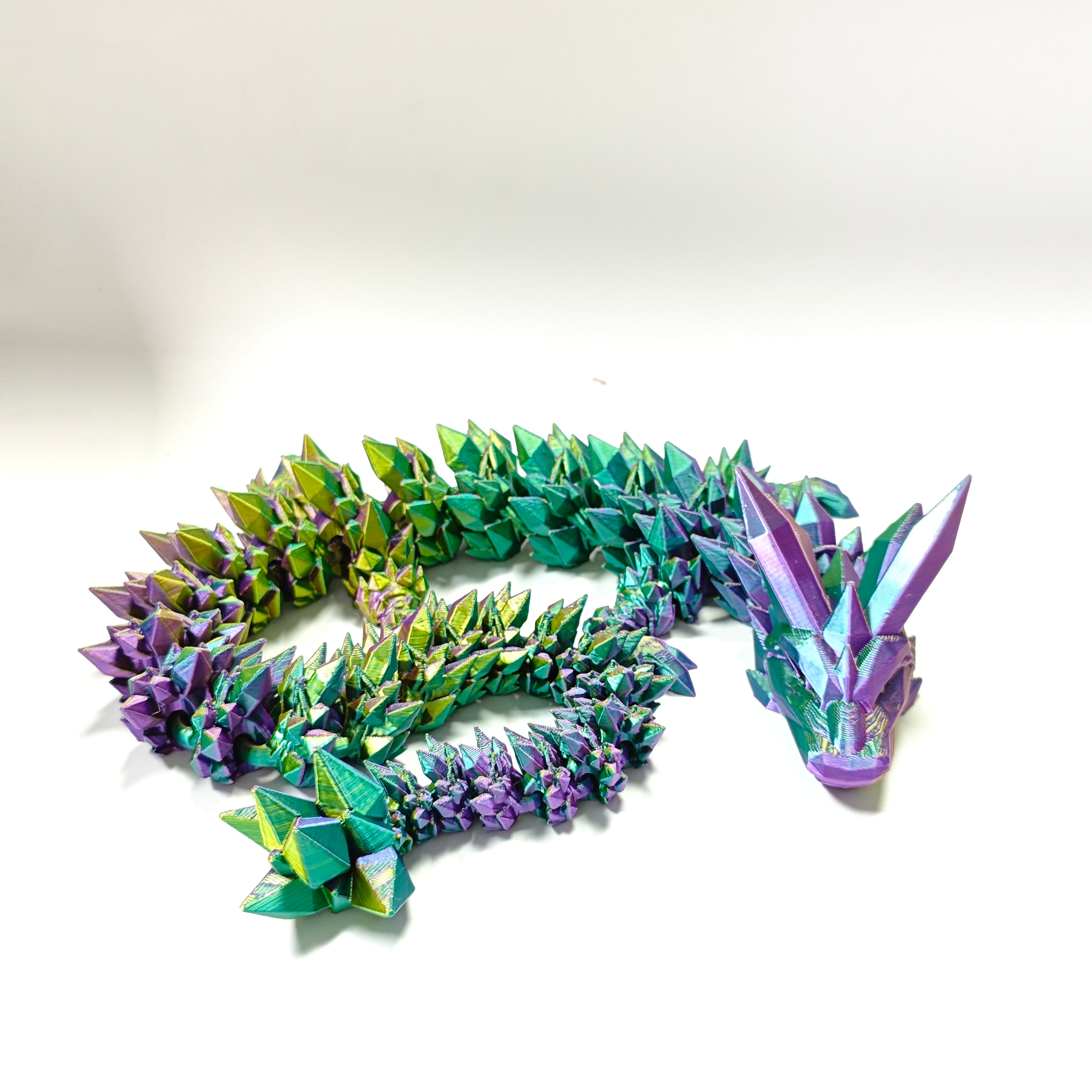PLA Silk Emerald Green/Purple/Yellow Tricolor Filament