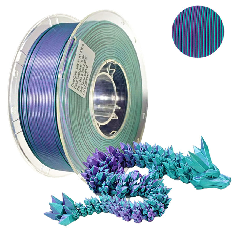 PLA Silk Teal/Dark Violet