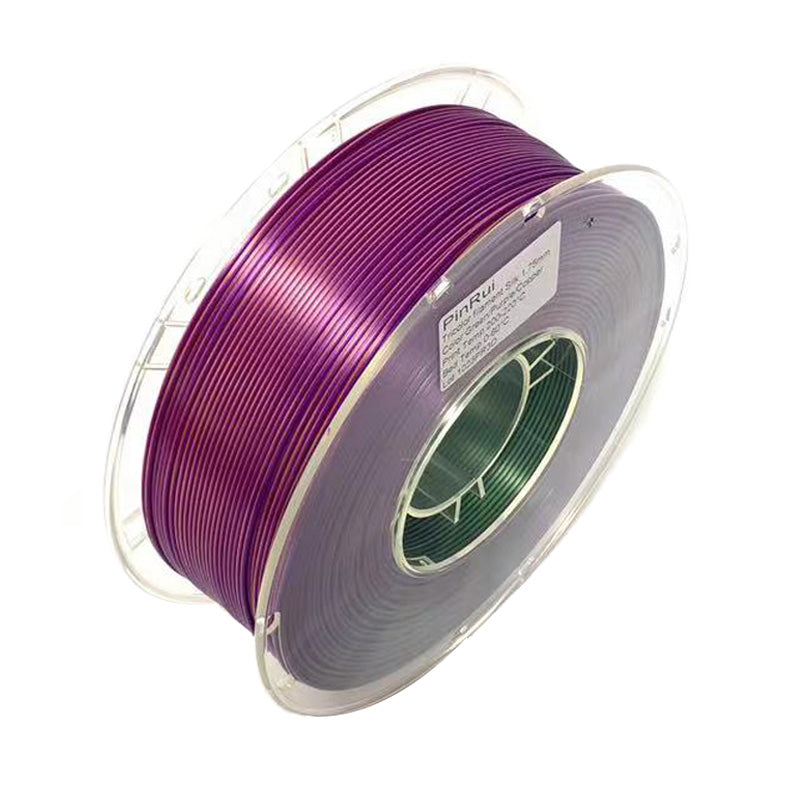 PLA Silk Green/Purple/Copper Tricolor Filament