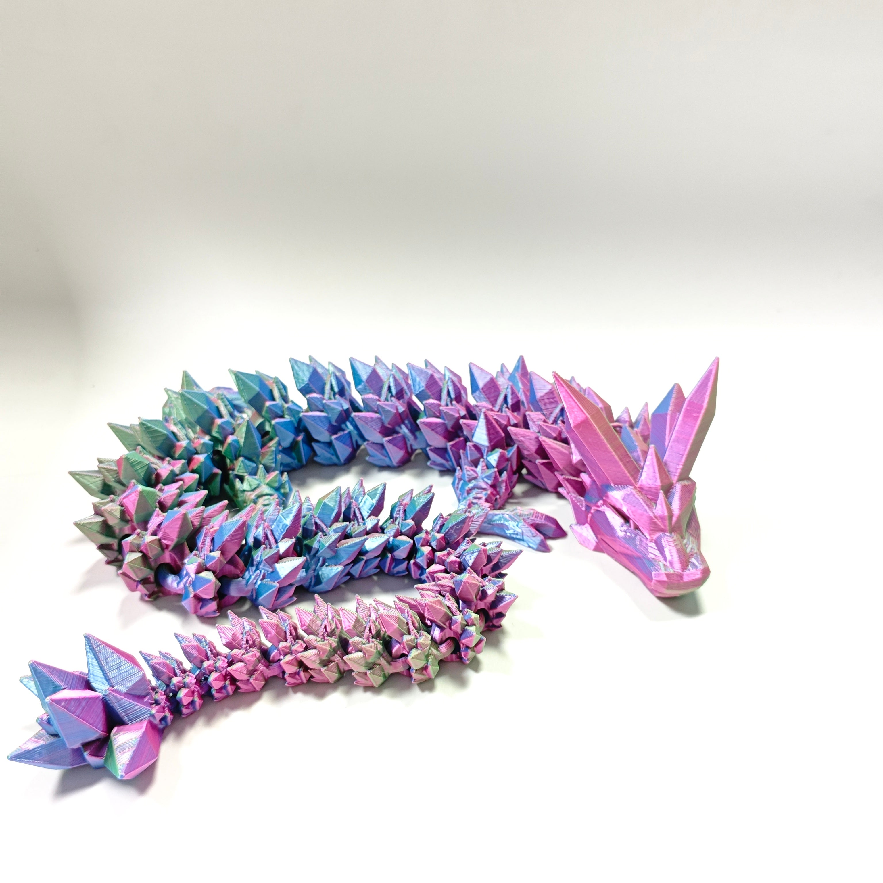 PLA Silk Sky Blue/Rose Red/Light Green Tricolor Filament